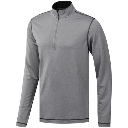 Adidas UV Protection 1/4 Zip Men's Sweatshirt-Grey/M DQ2280